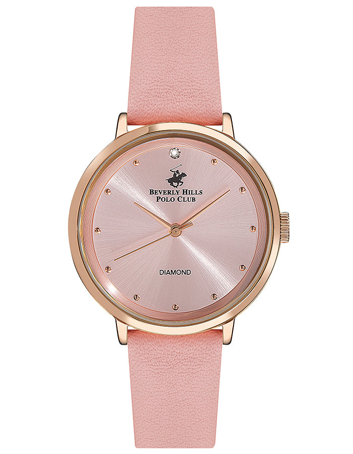 BEVERLY HILLS POLO CLUB Women's Analog Pink Dial Watch - Premium from shopiqat - Just $24.00! Shop now at shopiqat